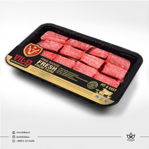 طراحی لیبل بسته بندی گوشت ویلو