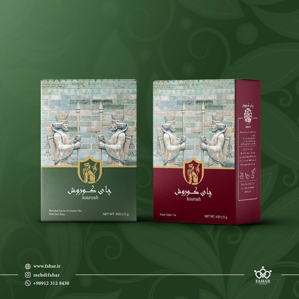 طراحی بسته بندی چای احمد دادخواه