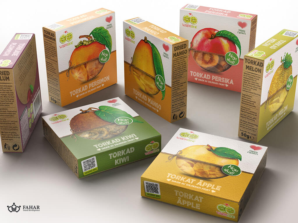 طراحی بسته بندی میوه و خشکبار