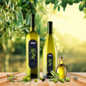 Olive oil label design