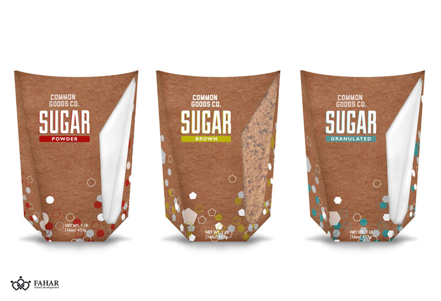 طراحی بسته بندی خلاقانه شکر