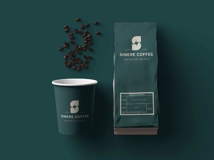 طراحی بسته بندی مات قهوه