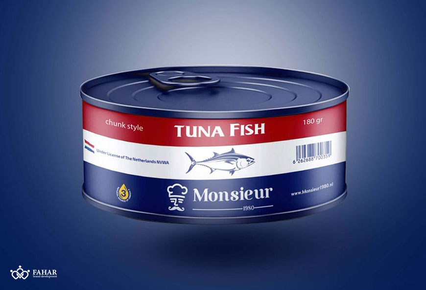 قیمت طراحی بسته بندی تن ماهی