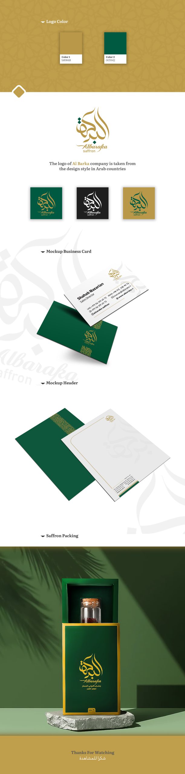 طراحی بسته بندی زعفران البرکه