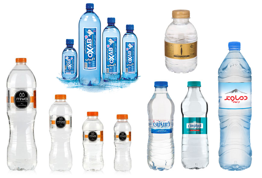 طراحی بطری و لیبل آب معدنی